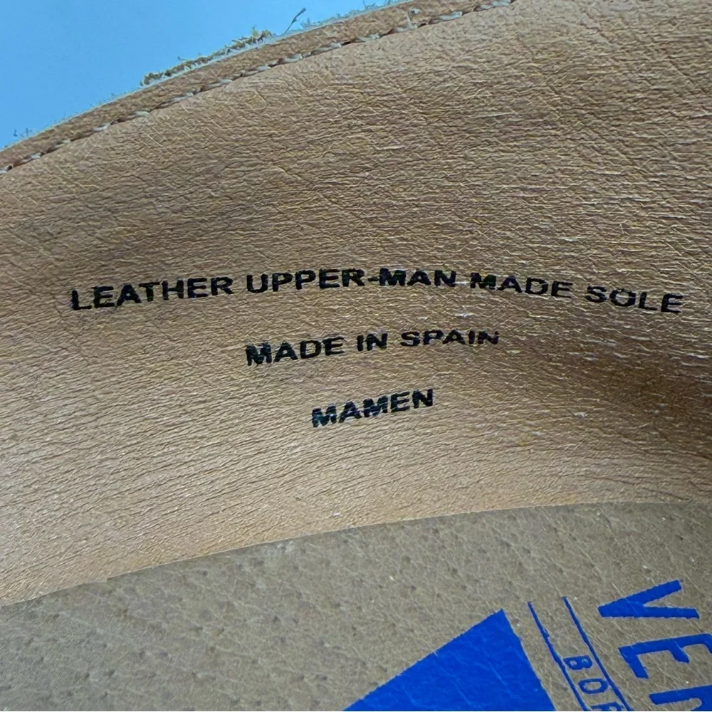 Verbenas size 41 (9.5-10) Women’s Mamen Tan Suede D’orsay Espadrille Wedge Shoes